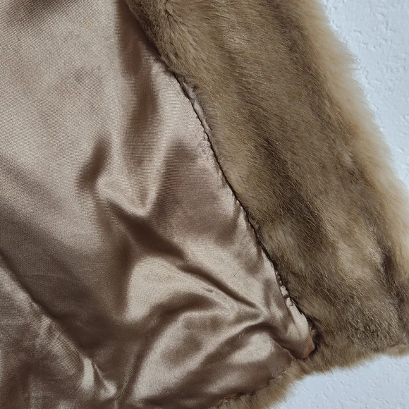 Tissavel France Vintage Faux Mink Fur Jacket Made In England Sz XL Excellent Con - Picture 12 of 16